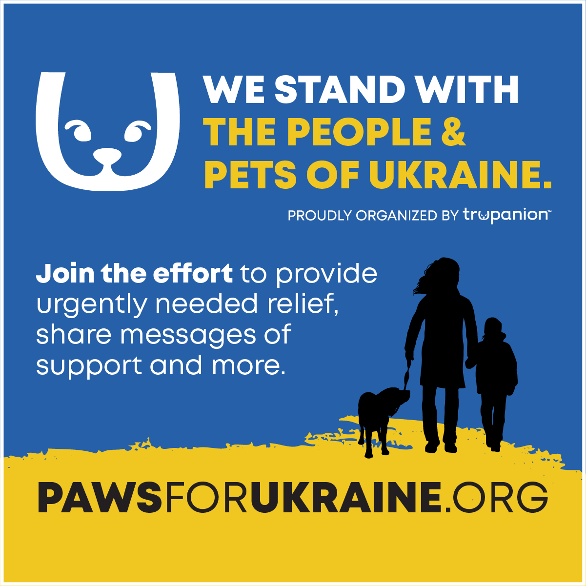 Preview image of Paws for Ukraine social sign